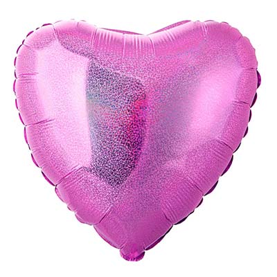 Г Б/РИС БЛЕСК СЕРДЦЕ 18" Fuxia