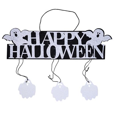 Баннер Happy Halloween Привидения фетр/G