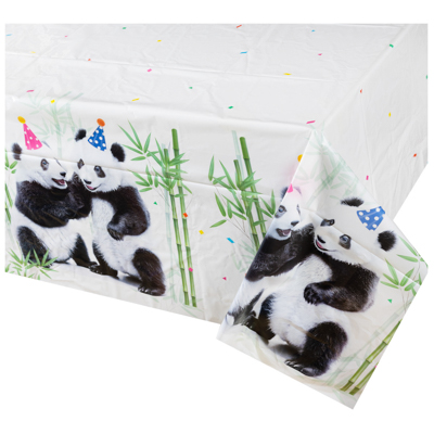 Скатерть п/э Панды фотогр 130х180см/G