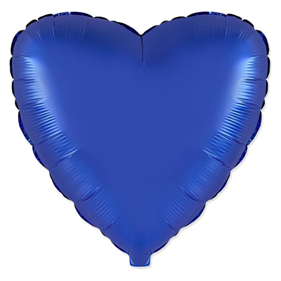 Ф Б/РИС 18" СЕРДЦЕ Cobalt Blue
