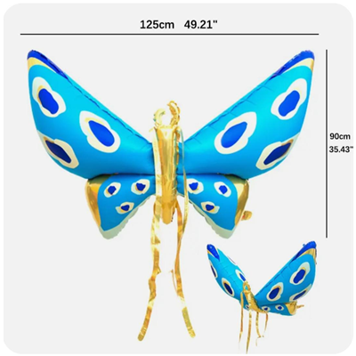 Крылья бабочки нежно-голубые