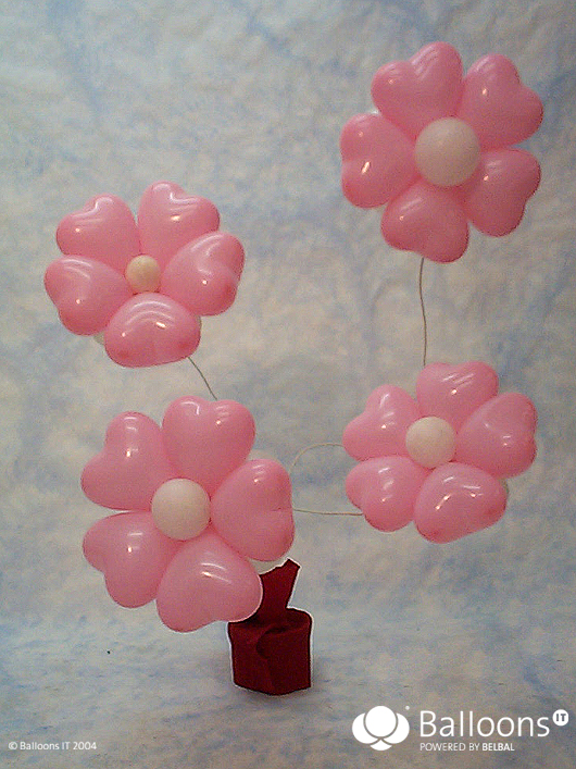  Композиция из воздушных шаров "Цветы"