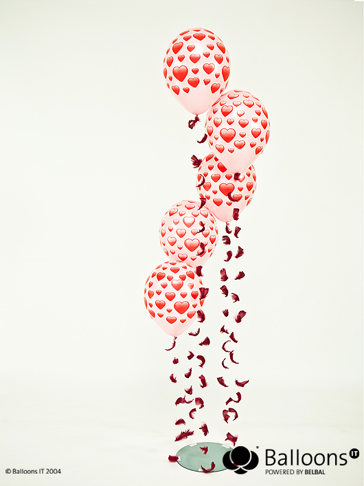  Украшение шарами ко дню всех влюбленных, настольная композиция из воздушных шаров, гелиевая композиция из воздушных шаров 