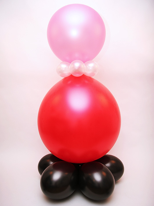 Туловище клоуна из воздушных шаров. Фигура клоун из воздушных шаров