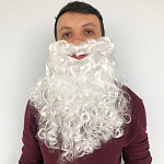 Борода Деда Мороза кудрявая 35см
