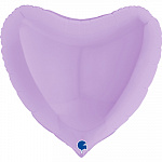 Г Б/РИС СЕРДЦЕ 36" Пастель Matte Lilac