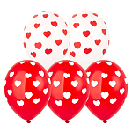 Шелкография пастель 14" Сердца браш