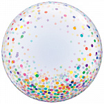 П BUBBLE DECO 24" Конфетти разноцветное