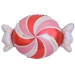 К ФИГУРА Конфета завитки розово-красные
