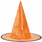 Шляпа ведьмы Паутина оранжевая 45см/G