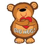 Б ФИГУРА Мишка с сердцем в объятиях